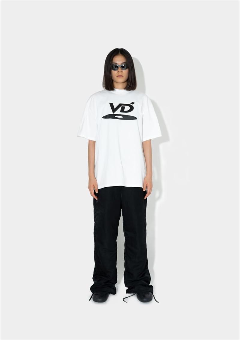Black White VUJADE VD LOGO T-shirt 1:1 Oversized Top Tees T shirts